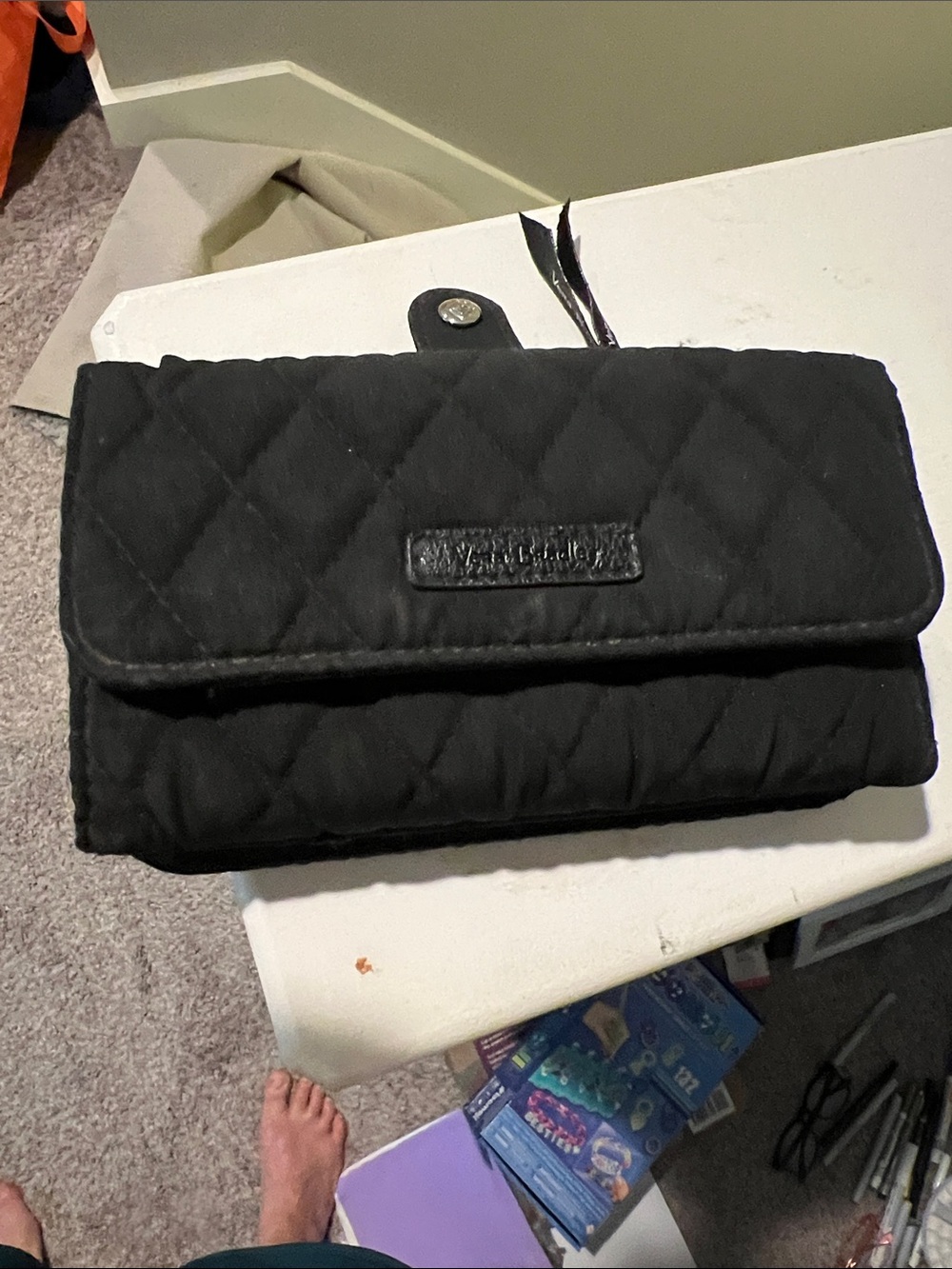 Vera Bradley Black Quilted Women's Clutch Wallet